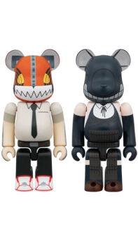 Chainsaw Man en Bomb Bearbrick 2-pack
