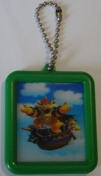 Super Mario 3D Land sleutelhanger nummer 2 donkergroene rand