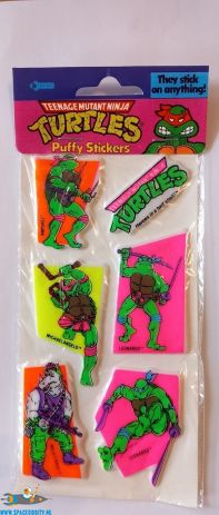 te koop-turtles-vintage-amsterdam-retro speelgoed-winkel-TMNT vintage puffy stickers Rocksteady