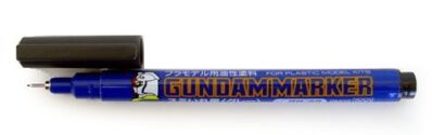 Gundam Marker GM02 Gray (Fine-tip for panel lines)-gunpla-model-kits-