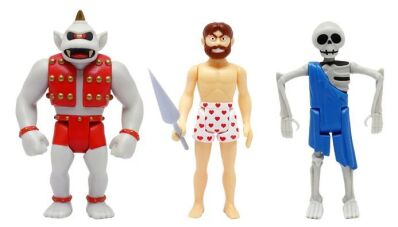 Ghost'n Goblins ReAction actiefiguren set van 3 (Unicorn, Arthur en Skeleton)