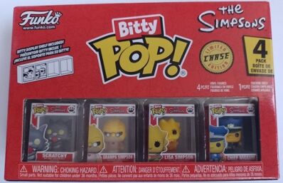 The Simpsons Bitty Pop! set Scratchy with Chief Wiggum