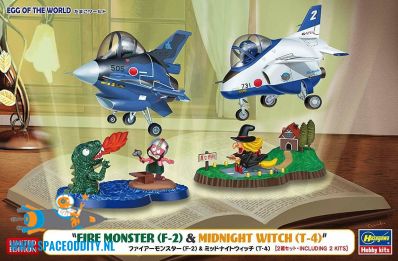 Egg of The World: Fire Monster (F-2) & Midnight Witch (T-4) non-scale bouwpakket