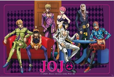 JoJo's Bizarre Adventure poster Golden Wind Team