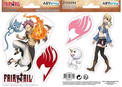 Fairy Tail stickers Natsu and Lucy