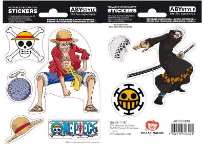 One Piece stickers Luffy & Trafalgar Law