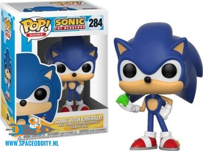 Pop! Games Sonic The Hedgehog vinyl figuur Sonic with emerald (284)