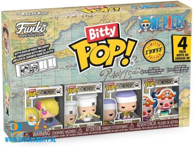 One Piece Bitty Pop! 4 pack Sanji (versie Buggy the Clown)