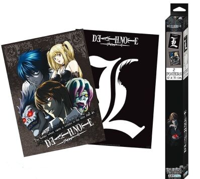 Death Note chibi poster set L & Group