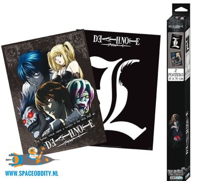 Death Note chibi poster set L & Group