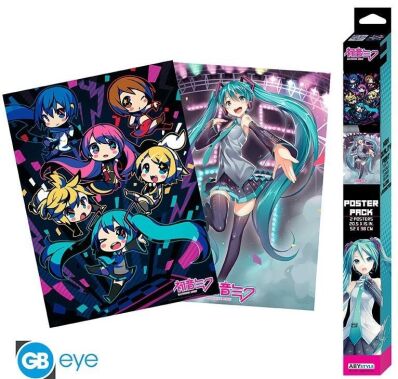 Hatsune Miku chibi poster set space oddity amsterdam