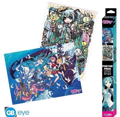 Hatsune Miku chibi poster set series 2