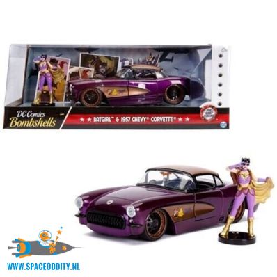 amsterdam-jada-speelgoed-winkel-te koop-ik zoek-DC Comics Bombshells Batgirl & 1957 Chevy Corvette