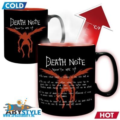 Death Note beker / mok heat change Kira & Ryuk