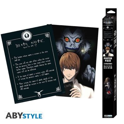 Death Note chibi poster set Light & Death Note