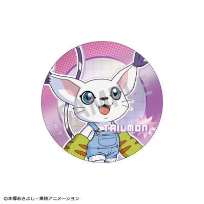 Digimon Adventure metallic badge / button Tailmon