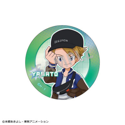 Digimon Adventure metallic badge / button Yamato