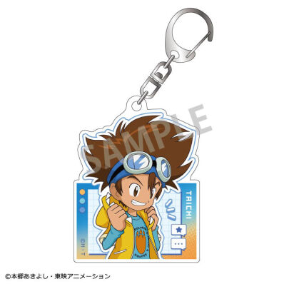 Digimon Adventure sleutelhanger acryl met een afbeelding van Taichi