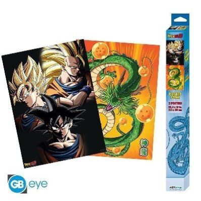 Dragon Ball chibi poster set Goku & Shenron