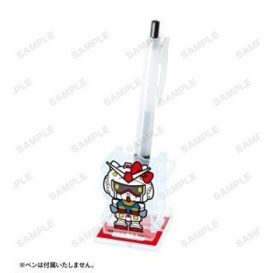 Gundam x Hello Kitty acrylic pen stand