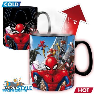 Marvel Spider-Man beker / mok heat change