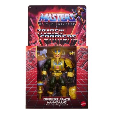 MOTu x Transformers action figure Bumblebee Armor Man-at-Arms