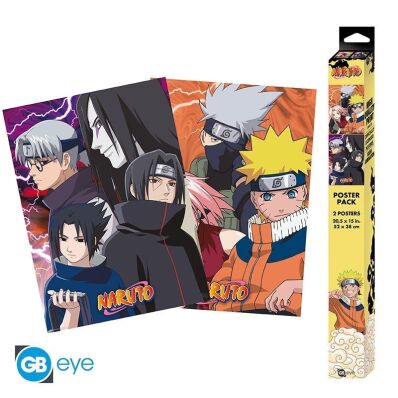 Naruto Shippuden chibi poster set Ninjas Konoha & Déserteurs