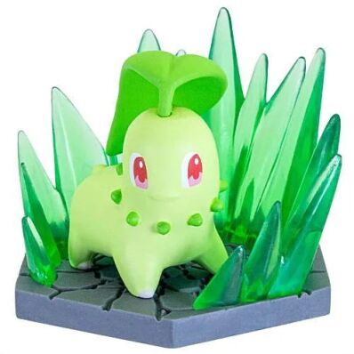 Pokemon Diorama collect Water & Grass Chikorita