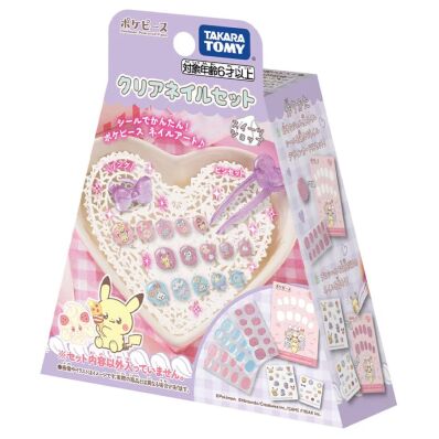 Pokemon Peaceful Place clear nail set sweets shop