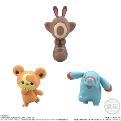 Pokemon Scale World Johto Region 2 figuren Teddiursa, Sentret and Phanpy