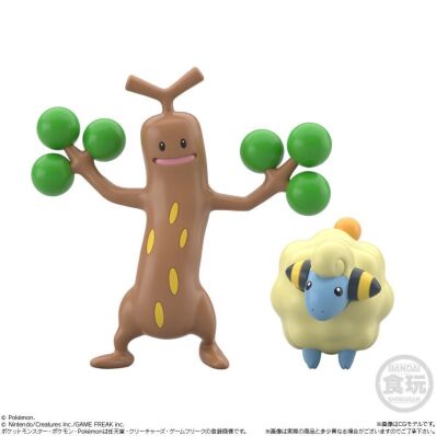 Pokemon Scale World Johto Region 2 set Mareep and Sudowoodo