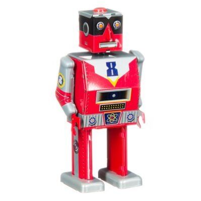 amsterdam-retro-blik-speelgoed-winkel-Robot Laser 8 met wind-up functie