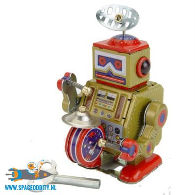 amsterdam-retro-toy-store-Robot MS 409 tambour met wind-up functie