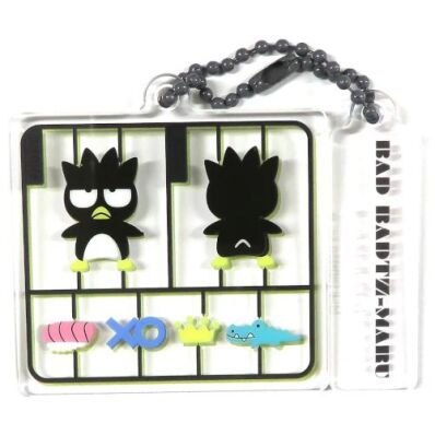 Sanrio characters modelkit stijl acryl sleutelhanger Badtz Maru