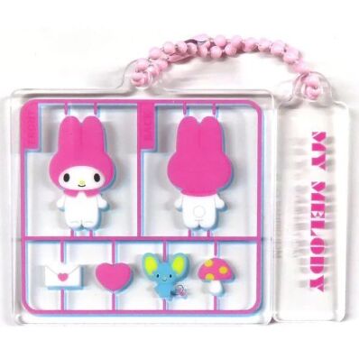 Sanrio characters modelkit stijl acryl sleutelhanger My Melody