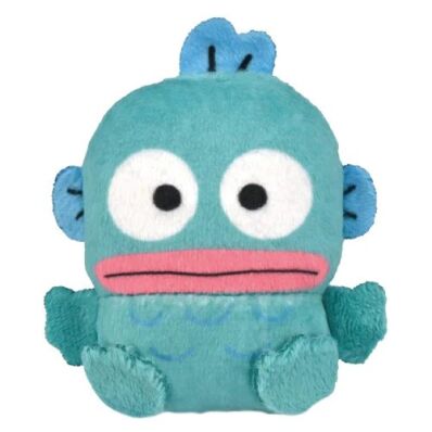 Sanrio characters sitting plush badge Hangyodon