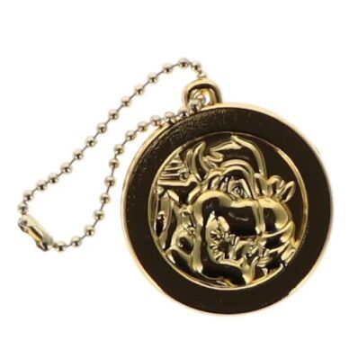 Super Mario coin metal keychain Bowser