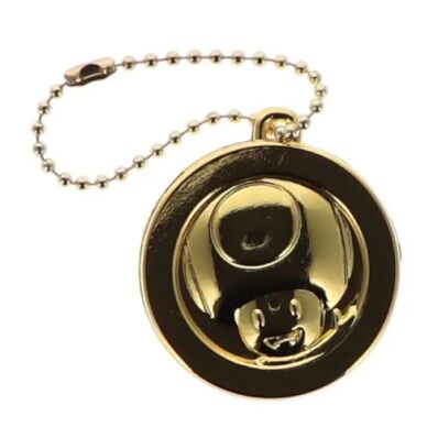 Super Mario coin metal keychain Toad