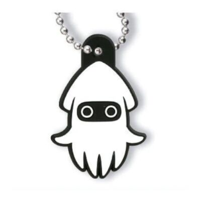 Super Mario rubber mascot keychain Blooper