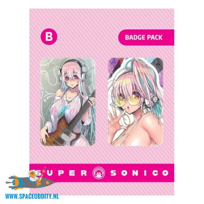 Super Sonico badge pack versie B