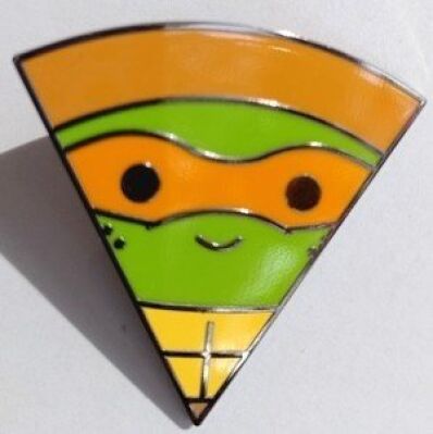 TMNT pizza slice pin Michelangelo