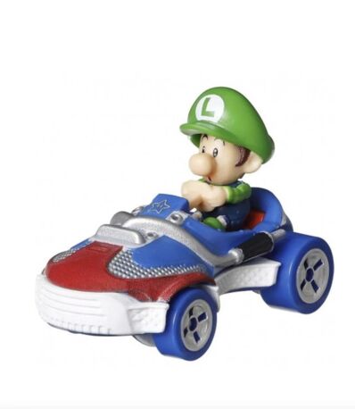 Mario Kart Hot Wheels die cast model Baby Luigi