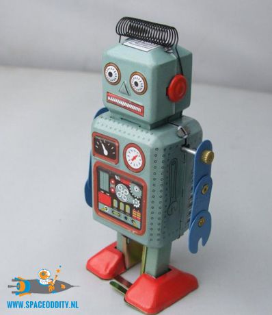 amsterdam-retro-speelgoed-blik-winkel-Robot MS 294 met wind-up functie