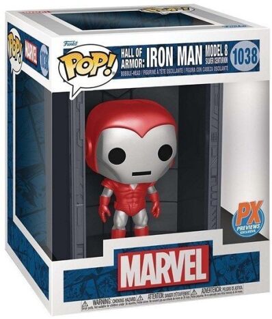 amsterdam-funko-toy-store-nederland-te koop-Pop! Deluxe vinyl figuur Iron Man Hall of Armor model 8 silver centurion
