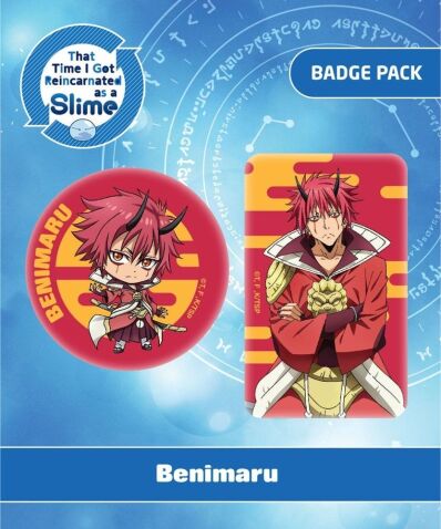 That Time I Got Reincarnated as a Slime badge pack Benimaru