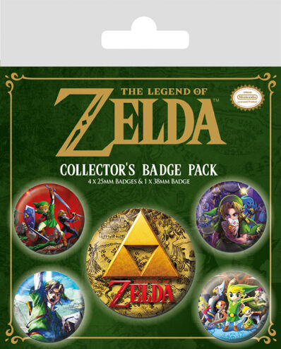 The Legend of Zelda badge pack