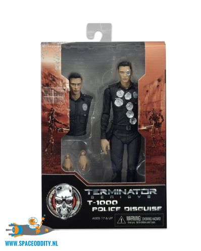 Terminator Genisys actiefiguur T-1000 Police Disguise Neca Amsterdam toy store 