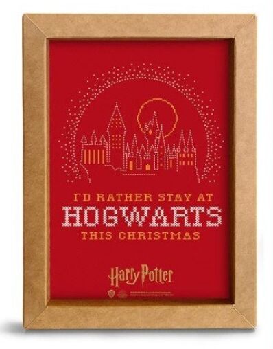 Harry Potter Christmas decoration kraft frame Hogwarts