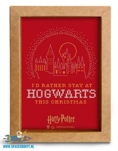 Harry Potter Christmas decoration kraft frame Hogwarts