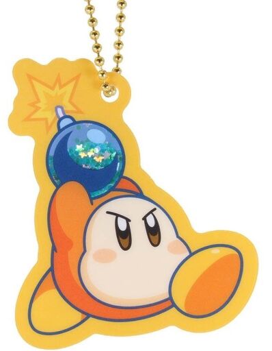 Kirby of the Stars acryl sleutelhanger glitter Waddle Dee with bomb